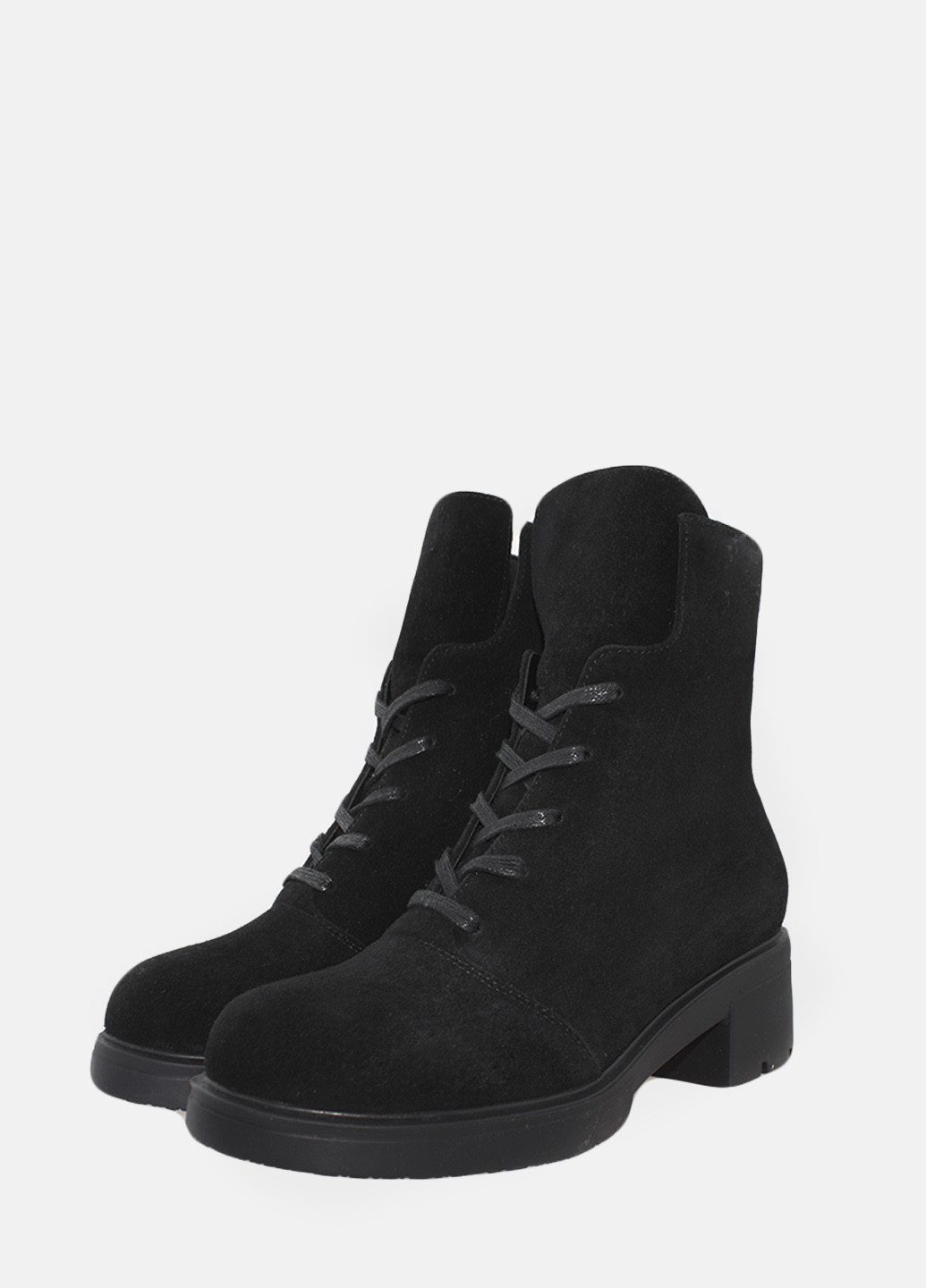 Зимние ботинки rp7157-11 черный Passati из натуральной замши