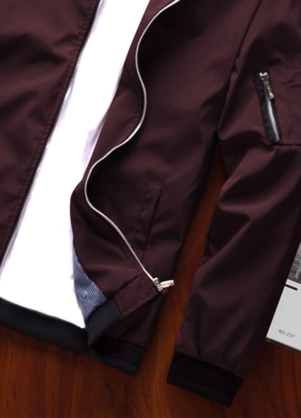 Бомбер SHEIN пилот (авиатор) на молнии (341286508)