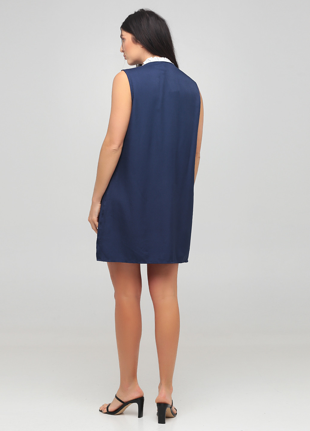 Темно-синее кэжуал платье Fashion Union однотонное