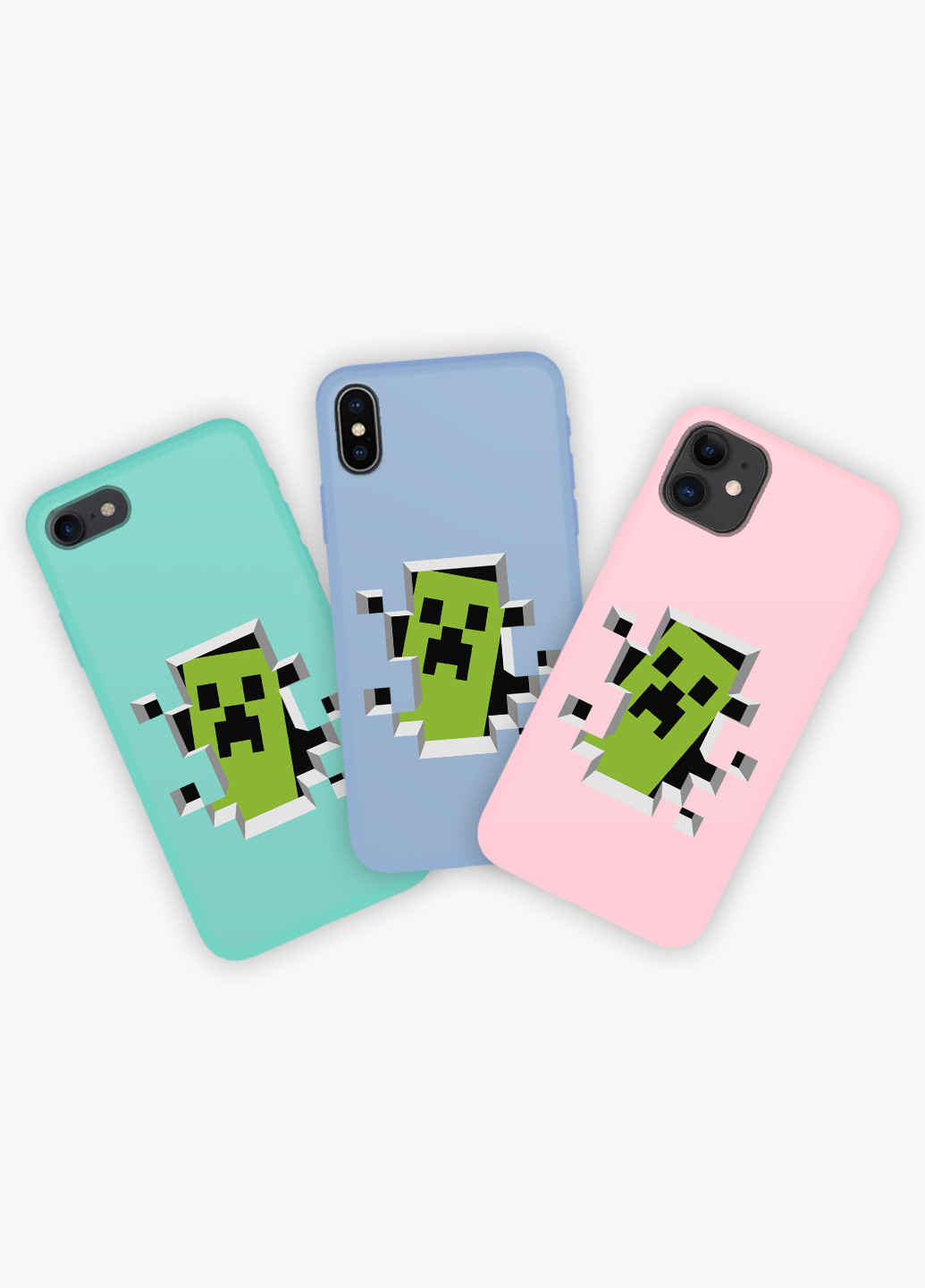 Чехол силиконовый Apple Iphone Xs Майнкрафт (Minecraft) (8938-1709) MobiPrint (219556044)