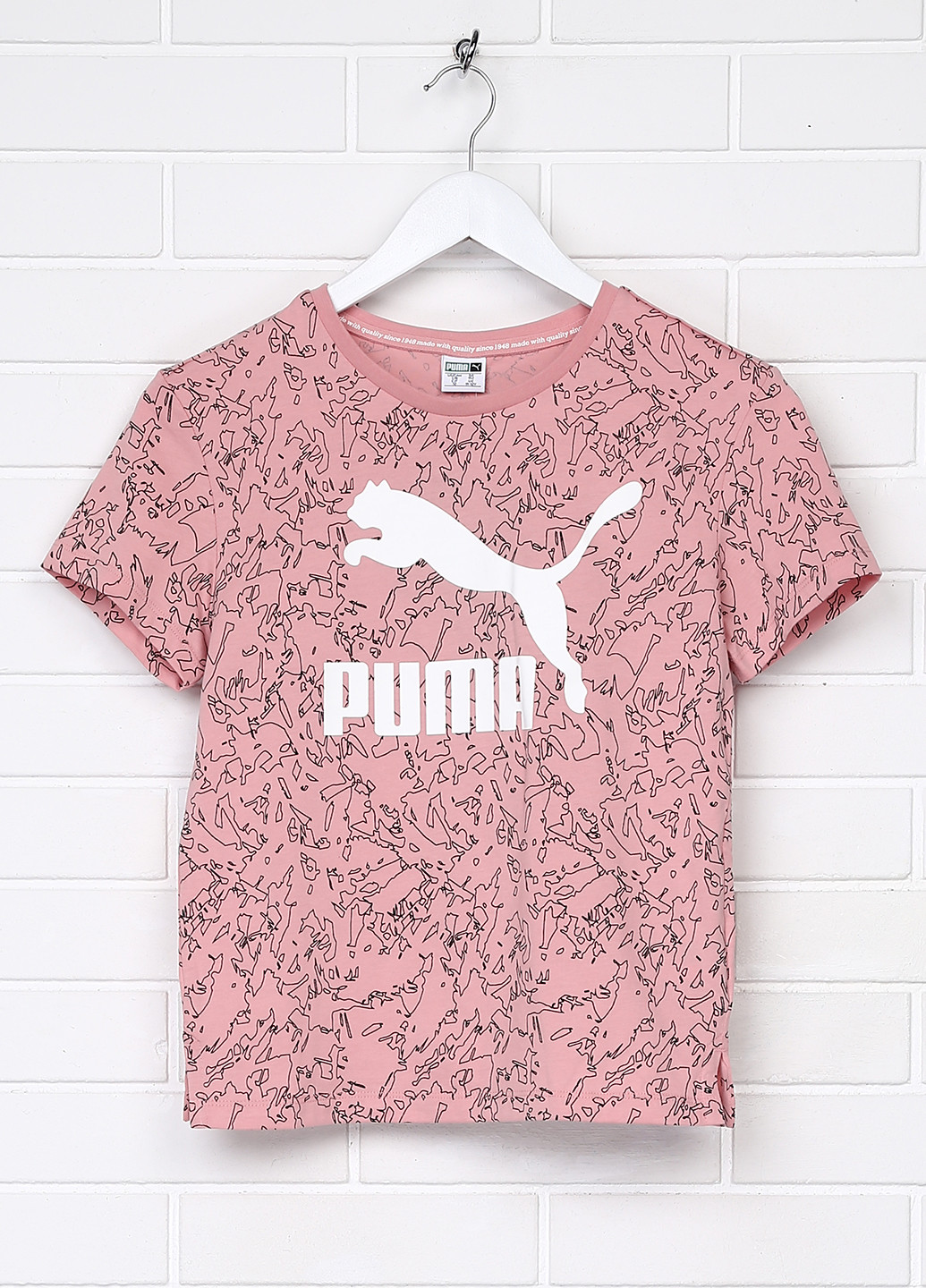 Темно-розовая демисезонная футболка Puma