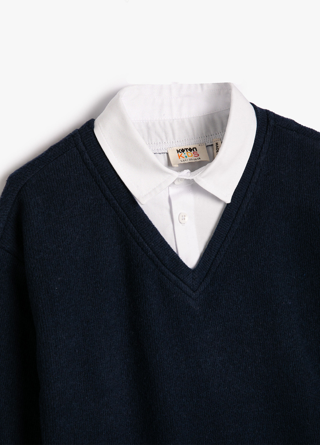Темно-синій демісезонний светр пуловер KOTON