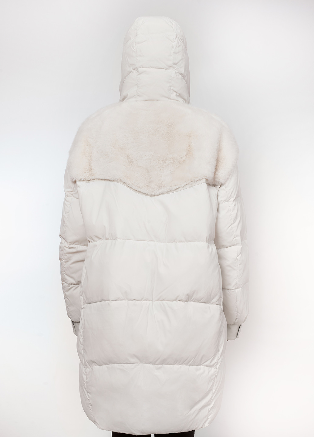 Молочная зимняя куртка куртка-пальто Visdeer