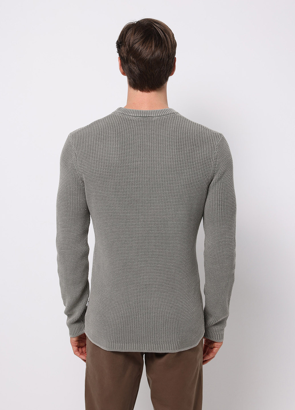 Серо-зеленый демисезонный джемпер джемпер Colin's