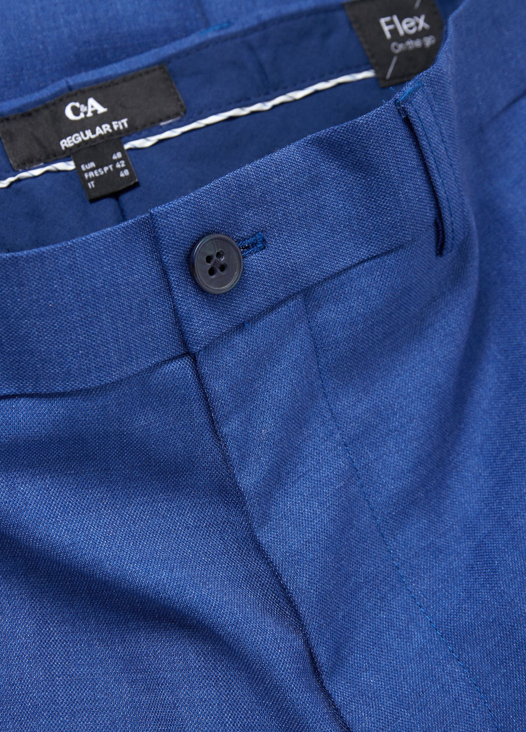 Синие кэжуал демисезонные классические брюки C&A