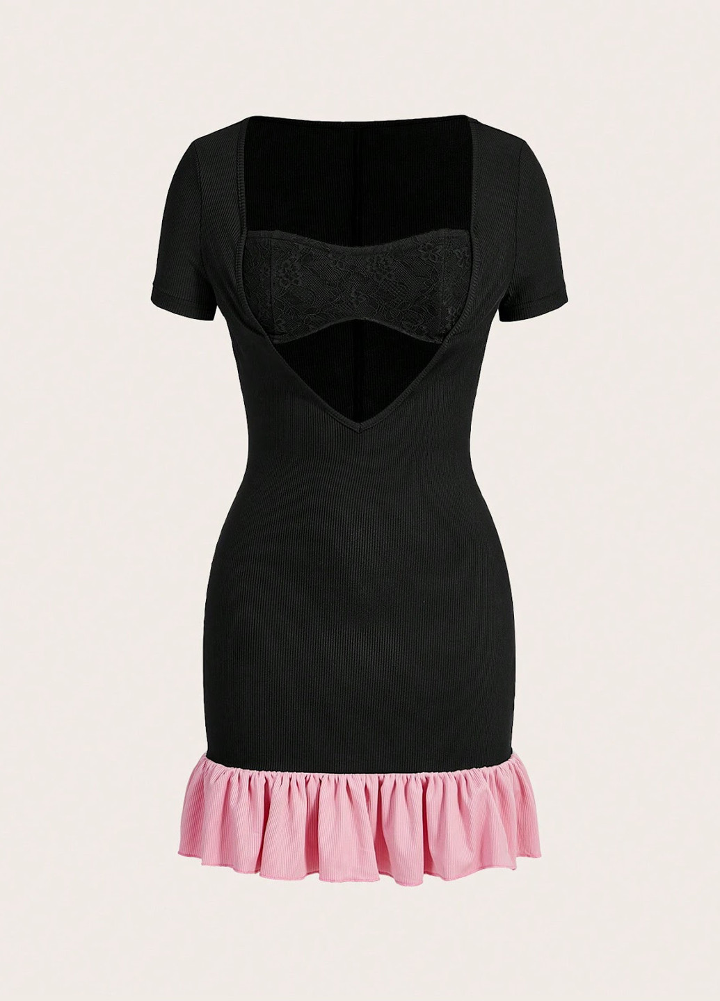 Чорна кежуал сукня SHEIN однотонна