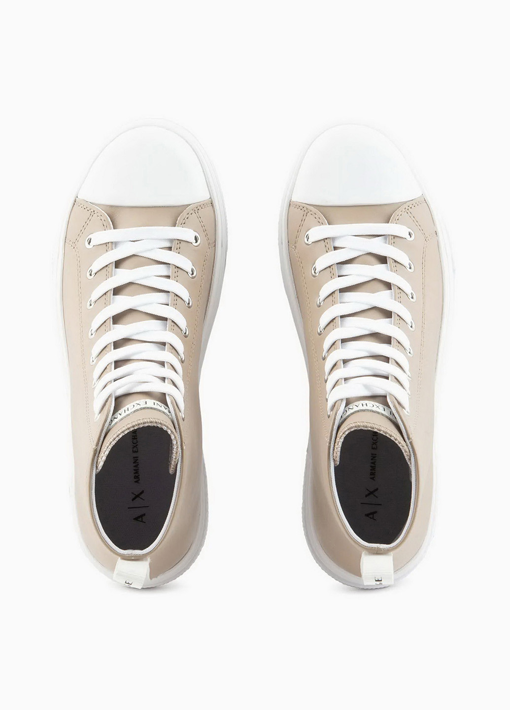Бежевые кеды Armani Exchange