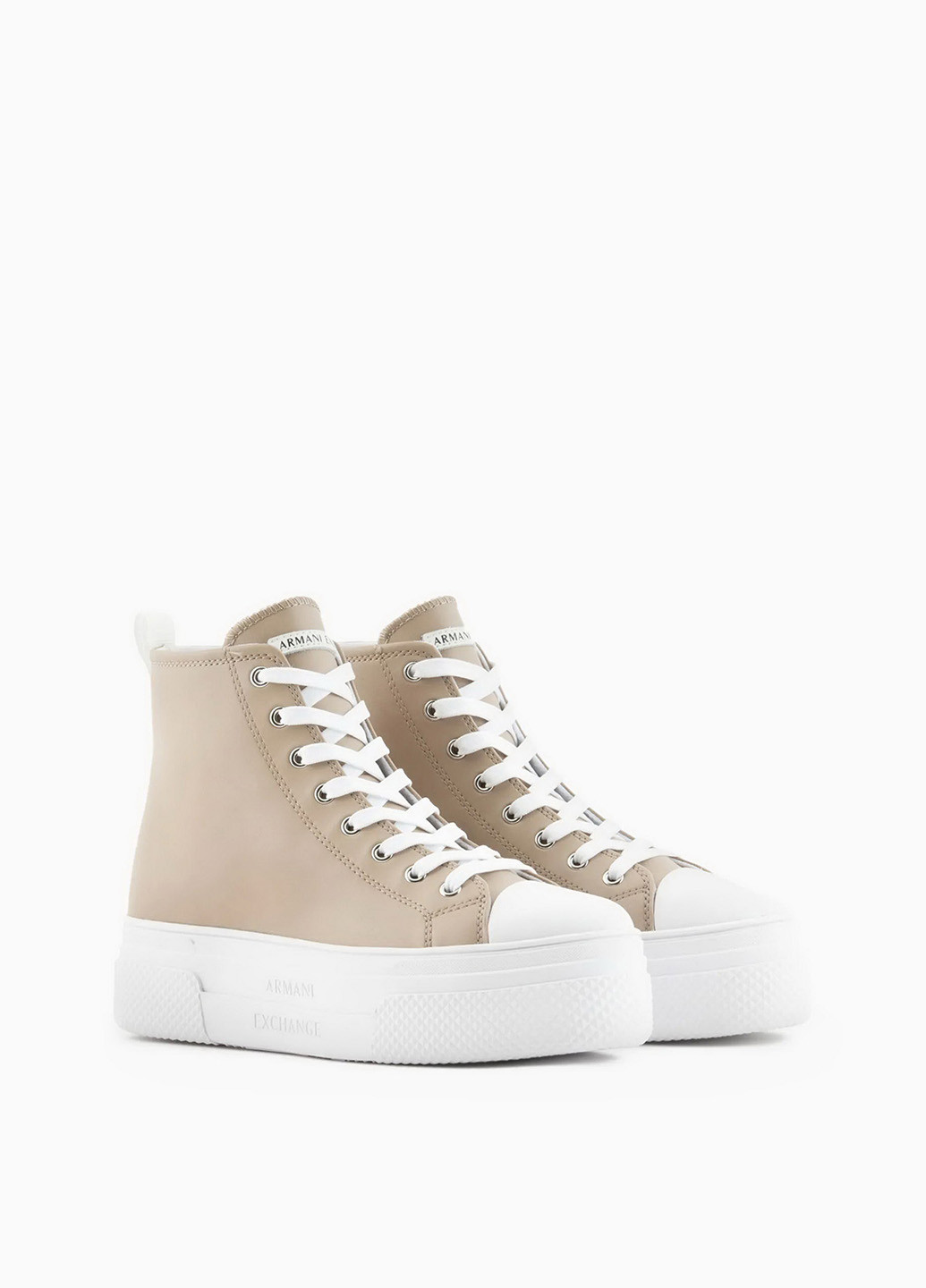 Бежевые кеды Armani Exchange