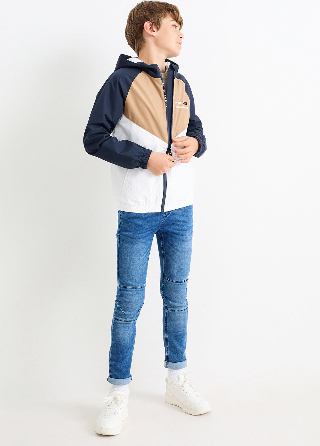 Комбинированная демисезонная ветровка C&A