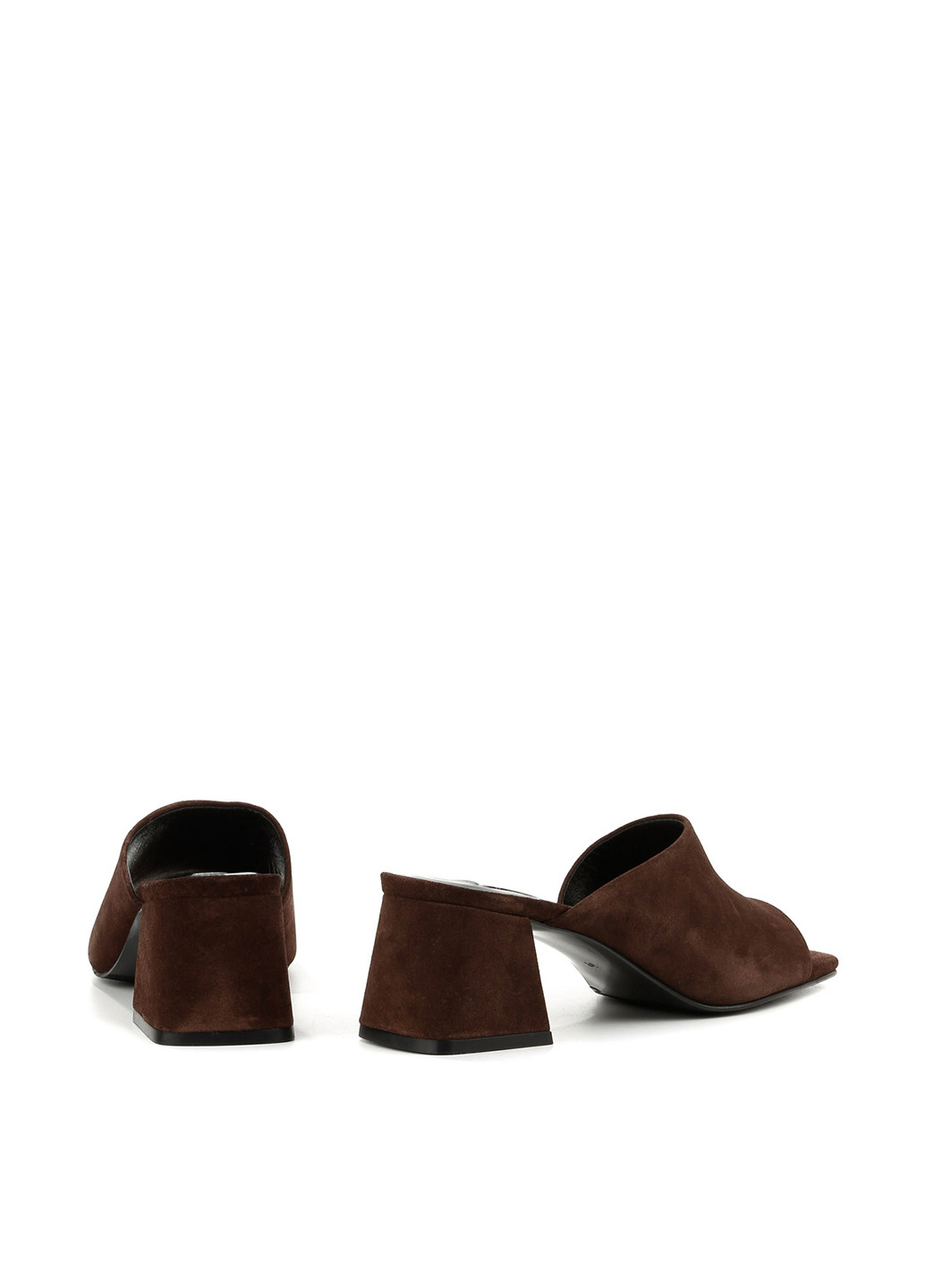 Темно-коричневые шлепанцы Le'BERDES