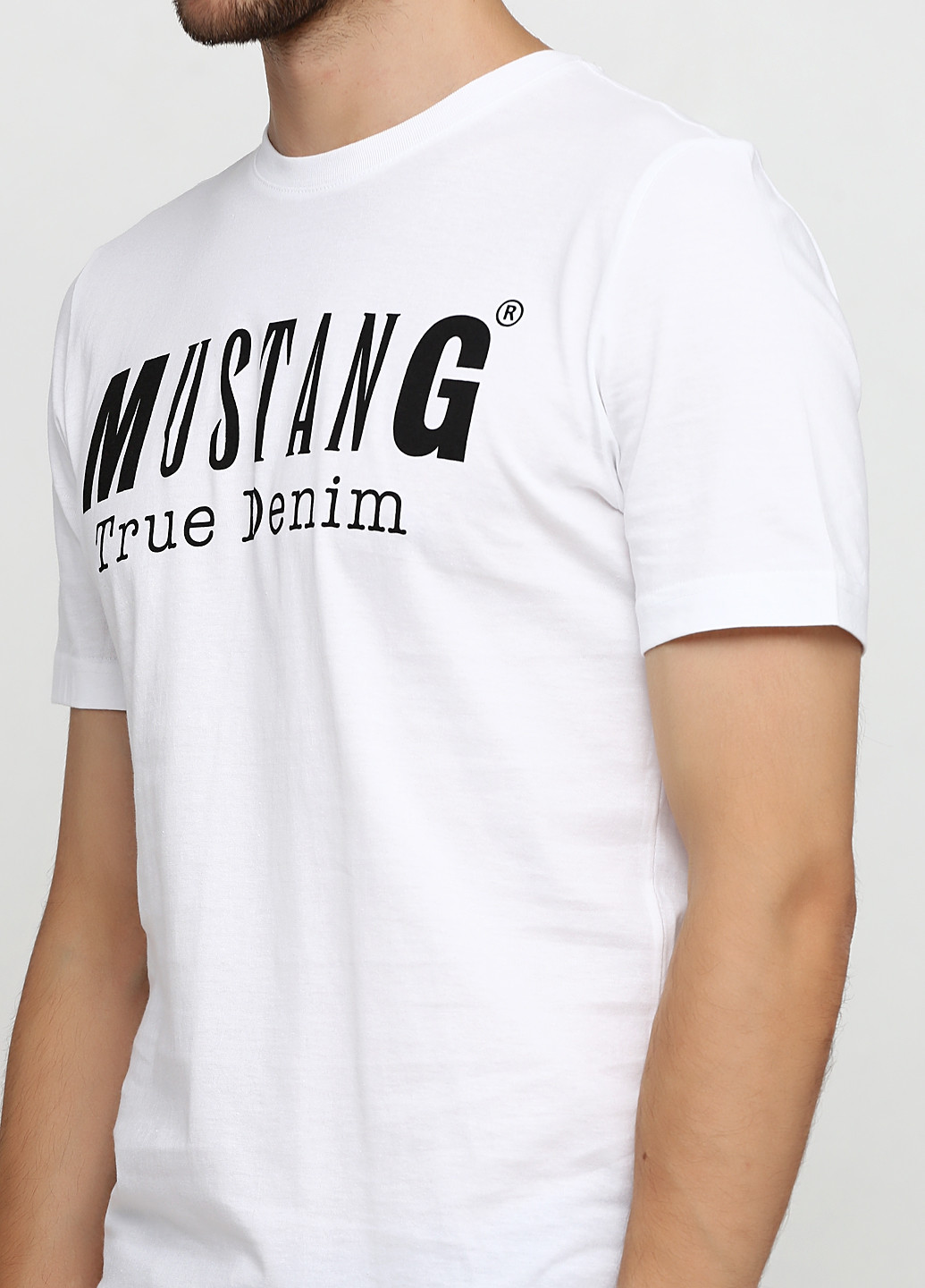 Біла футболка Mustang
