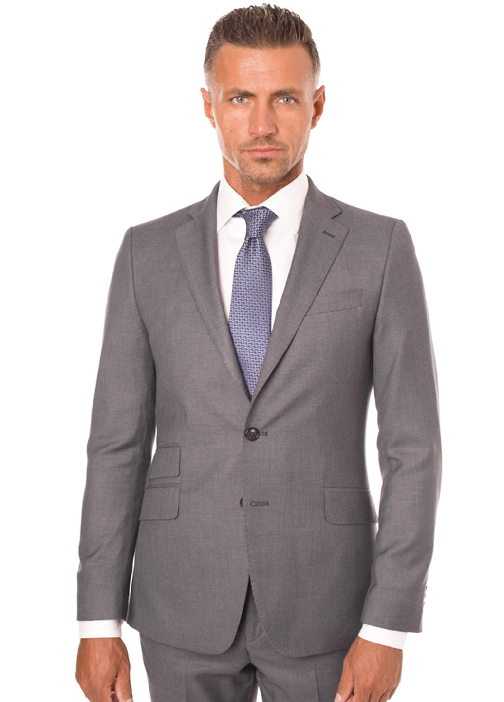 Серый демисезонный костюм (пиджак, брюки) брючный Arber