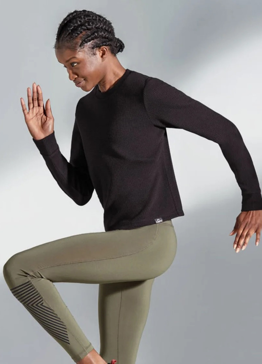 Черный свитшот Crivit однотонный без декора (299705111)