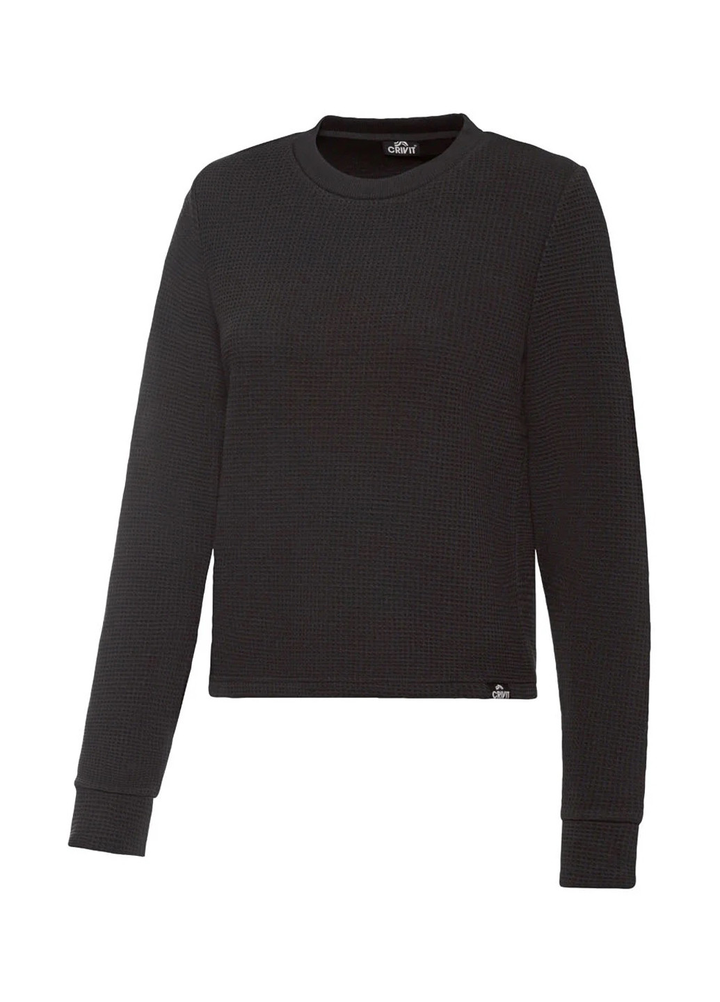 Черный свитшот Crivit однотонный без декора (299705111)