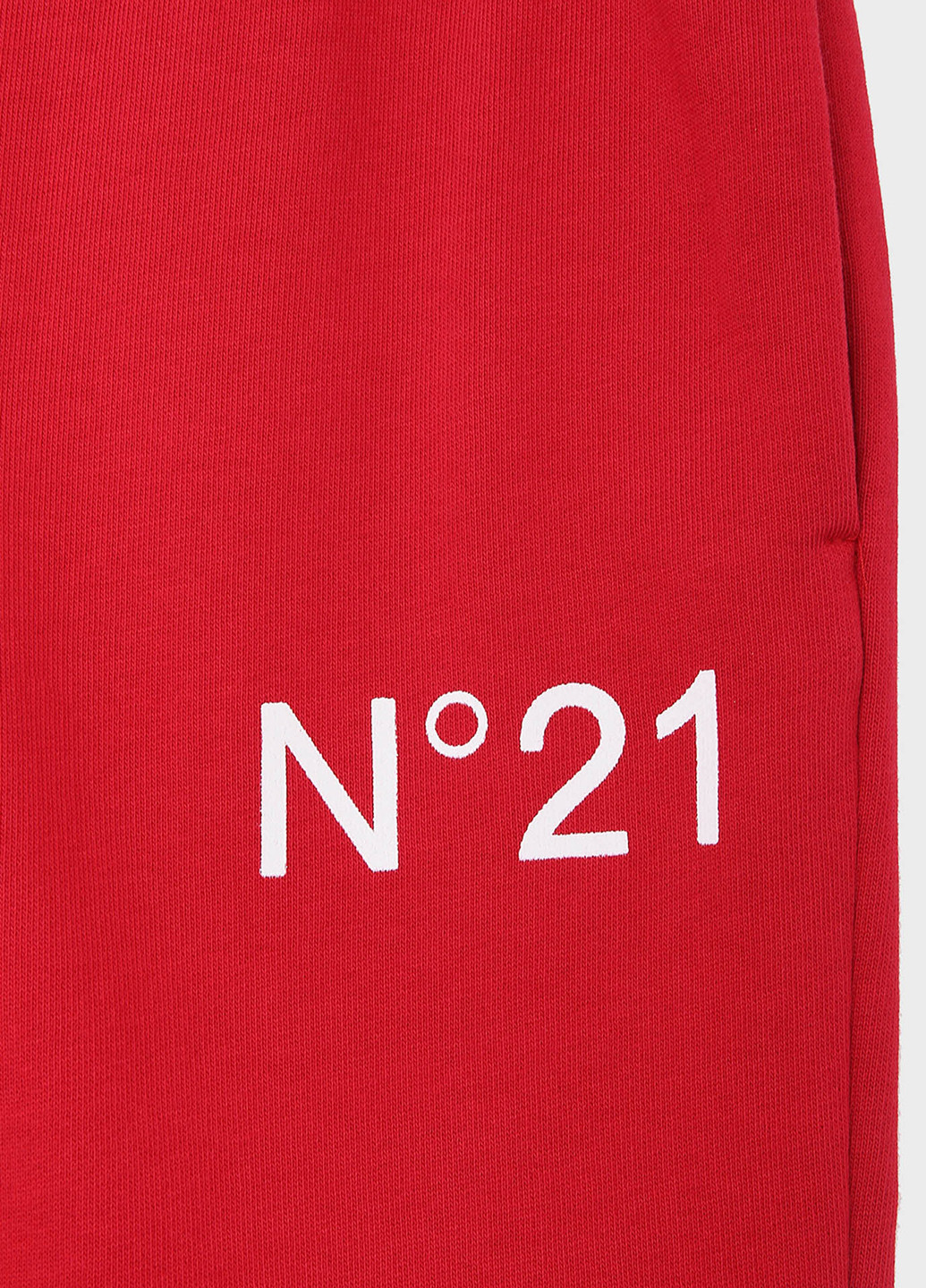 Красные спортивные демисезонные прямые брюки N°21