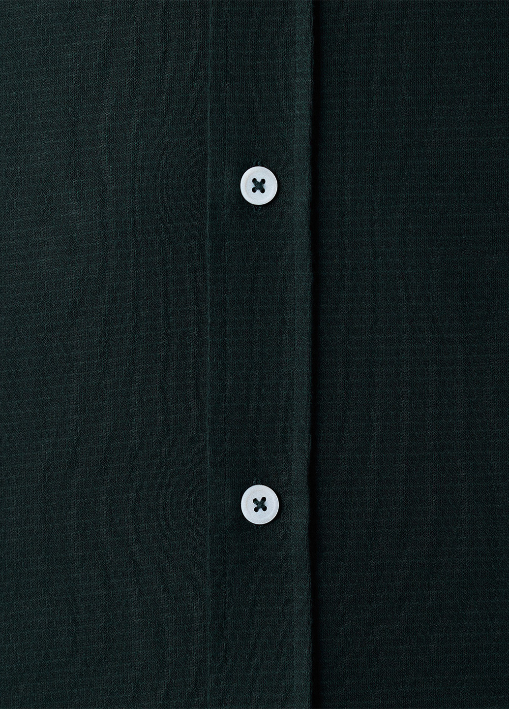 Темно-зеленая кэжуал рубашка однотонная Massimo Dutti