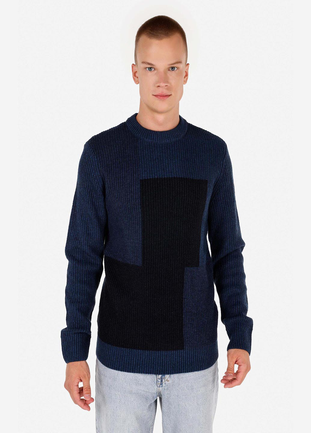 Темно-синий зимний джемпер джемпер Colin's