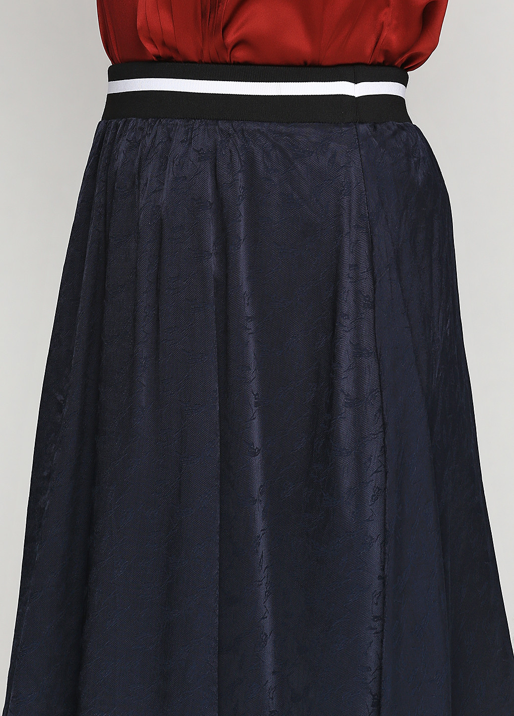 Темно-синяя кэжуал с абстрактным узором юбка Gestuz клешированная
