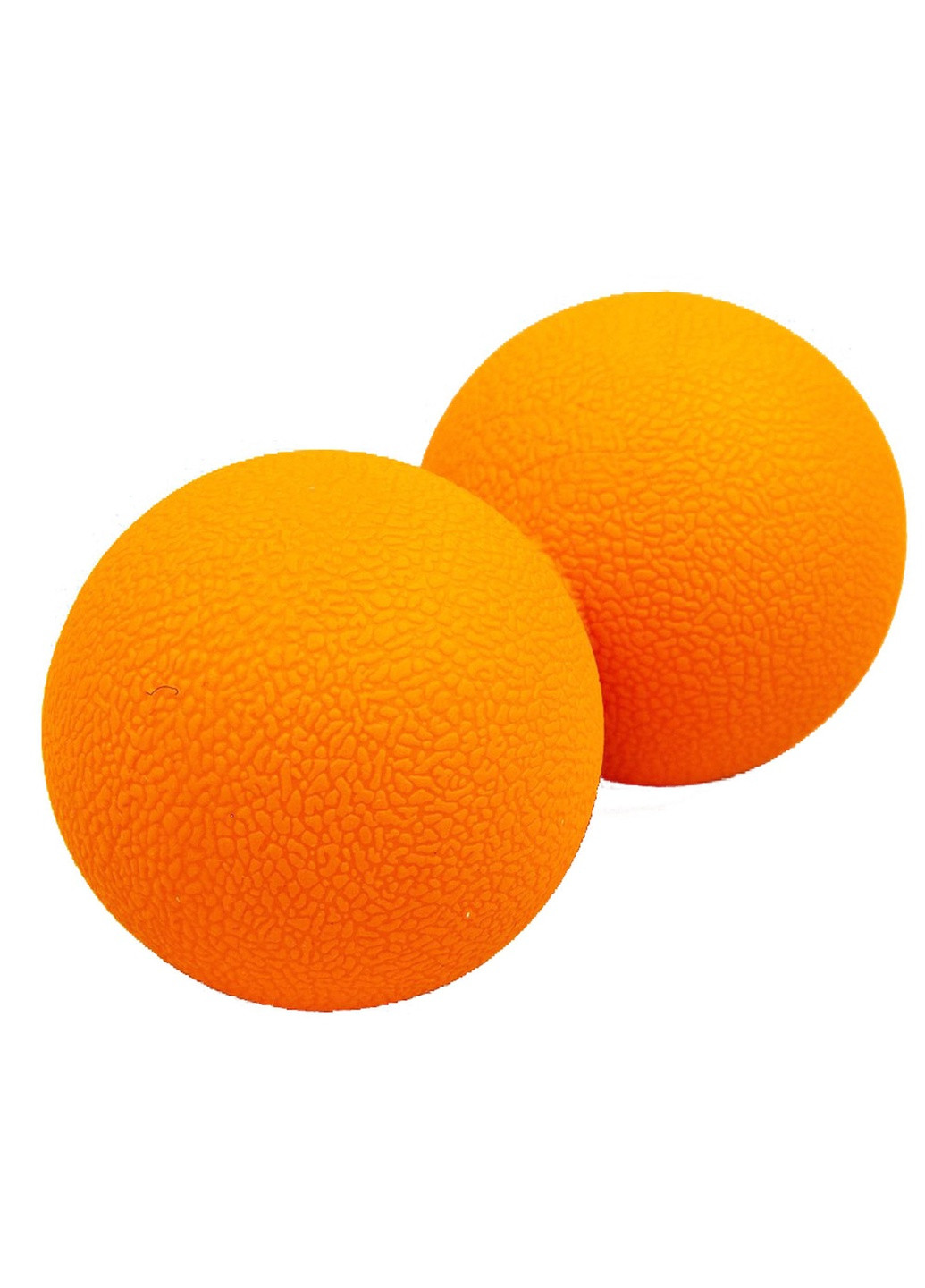 Массажный мячик TPR 6х12 см двойной оранжевый (мяч для массажа спины, миофасциального релиза и самомассажа) EF-MD12-OR EasyFit (243205381)