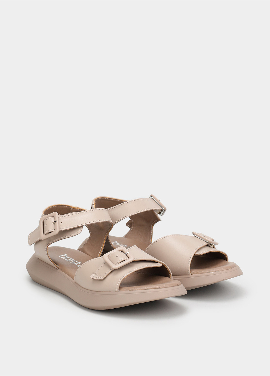 Бежевые босоножки Braska с ремешком