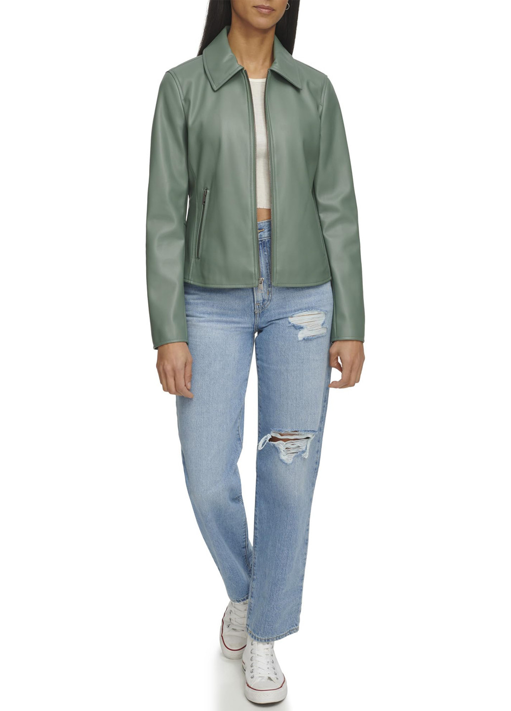 Зеленая демисезонная куртка куртка-пиджак Levi's