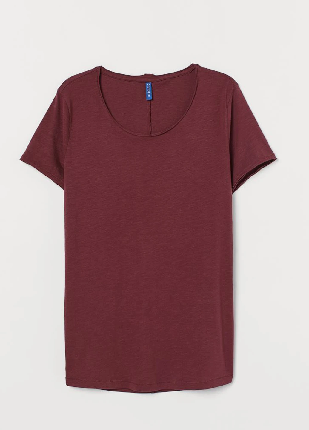 Бордовая футболка H&M