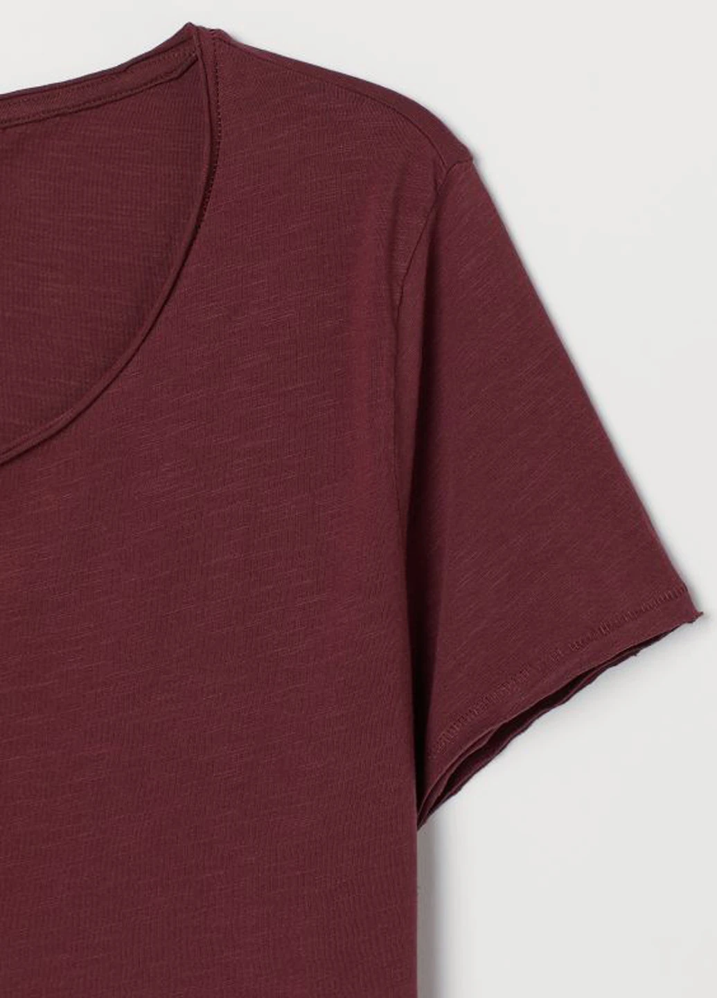 Бордовая футболка H&M