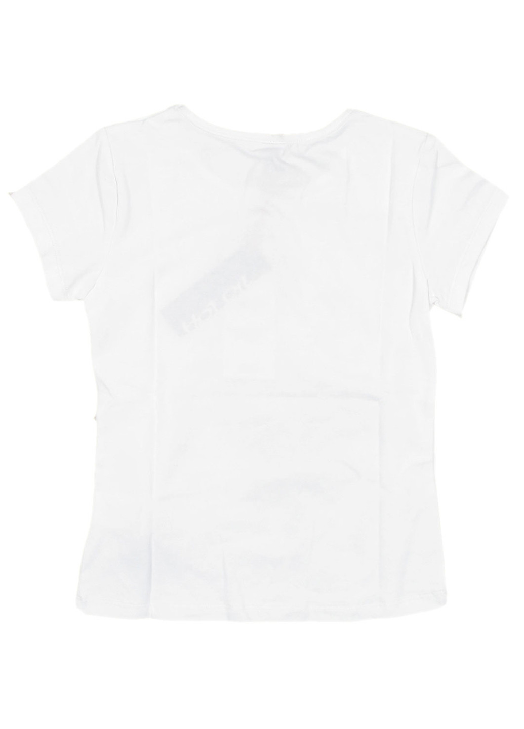 Белая летняя футболка с коротким рукавом Hot Oil by Wojcik