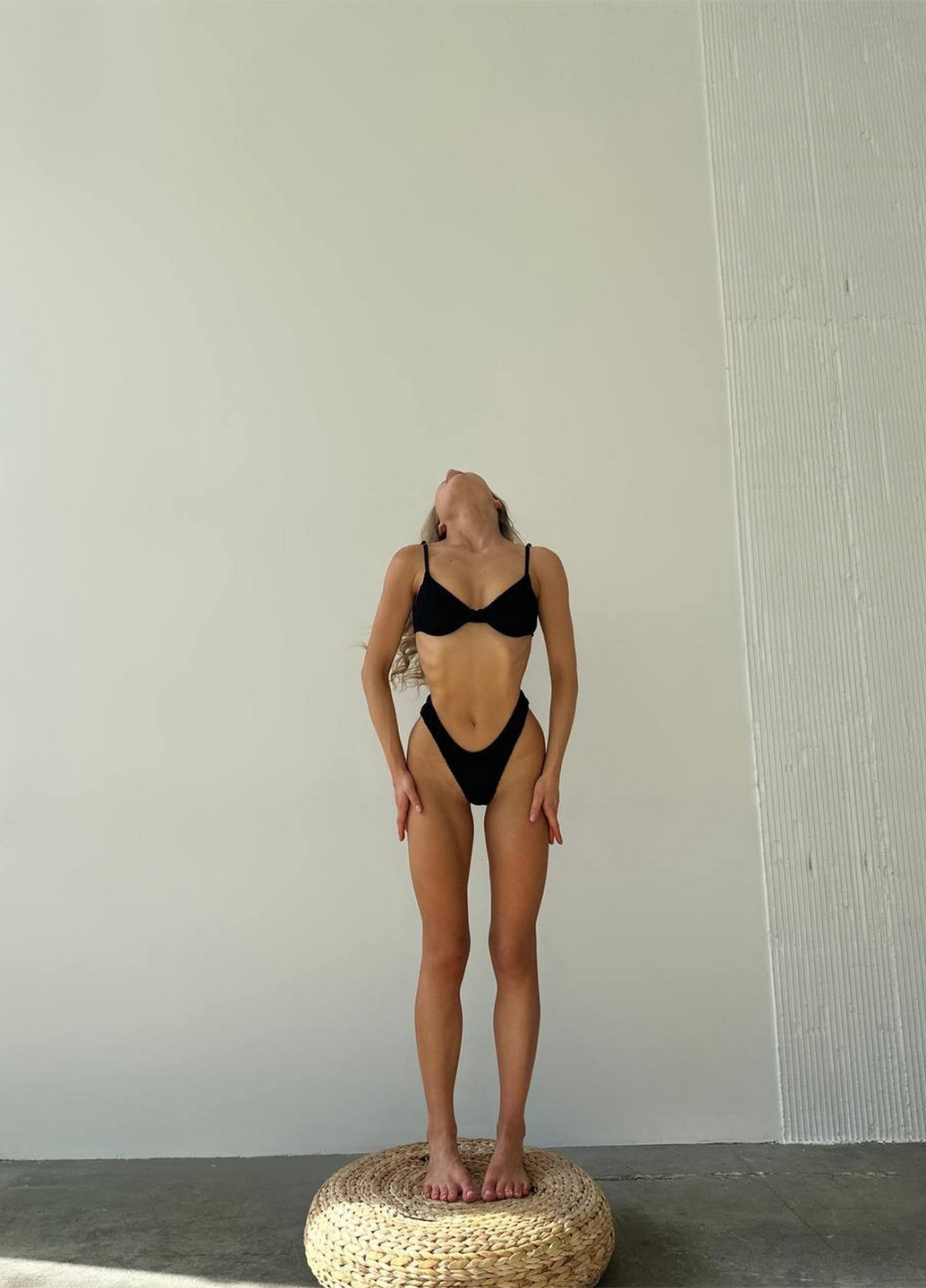 Чорний літній роздільний купальник (ліф, трусики) роздільний NOVA VEGA