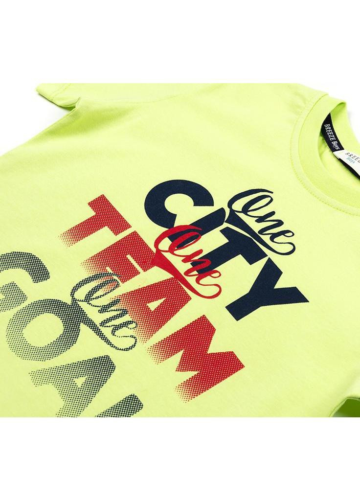 Комбінований літній костюм десткий city team goal (12407-110b-green) Breeze