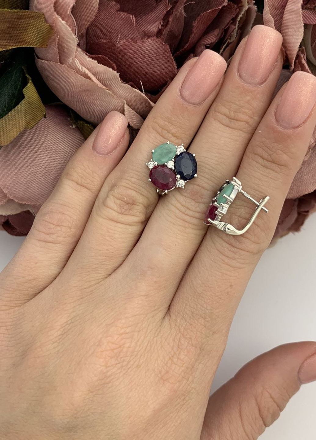 Серьги Silver Flame (251125941)