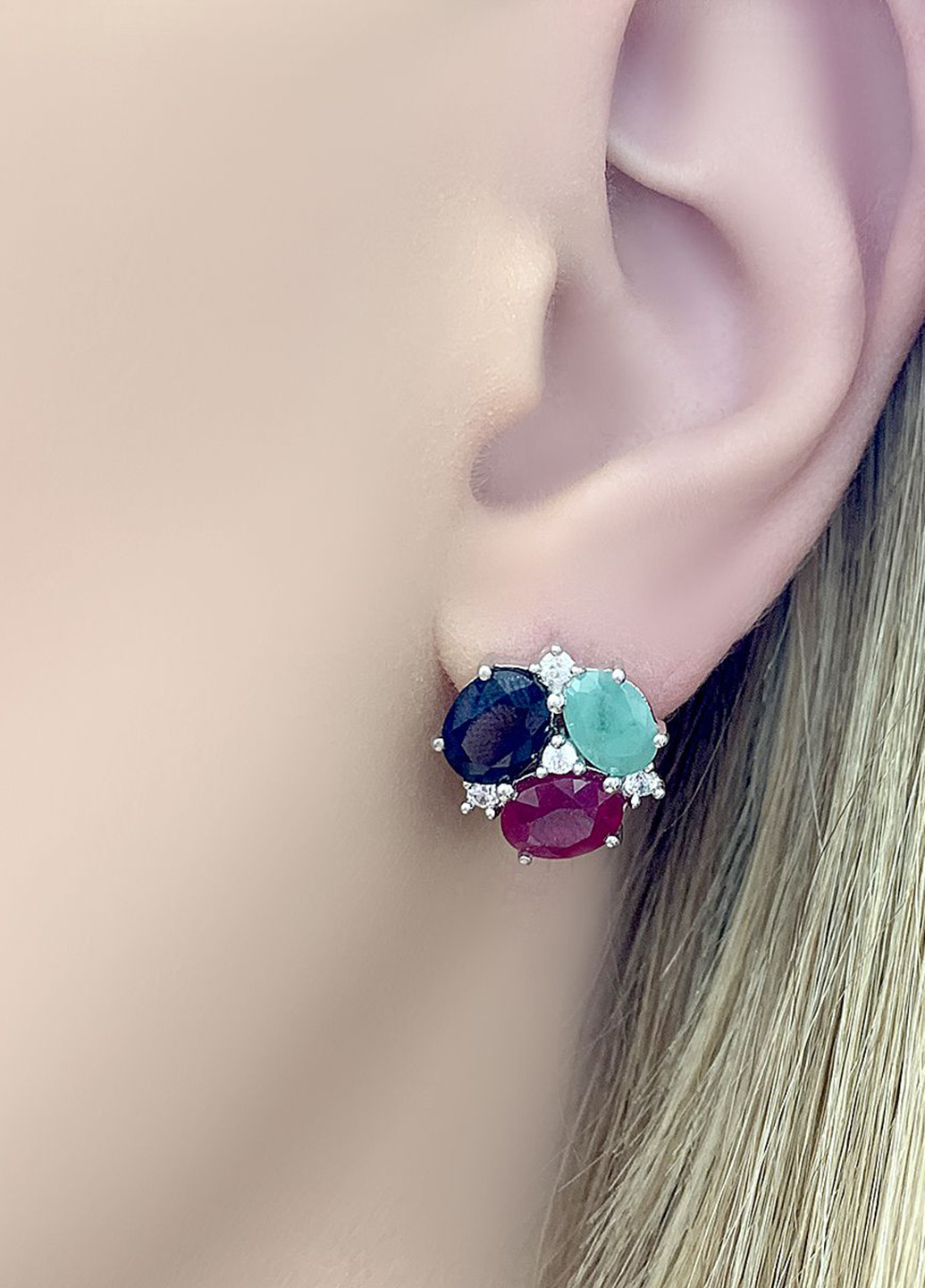 Серьги Silver Flame (251125941)