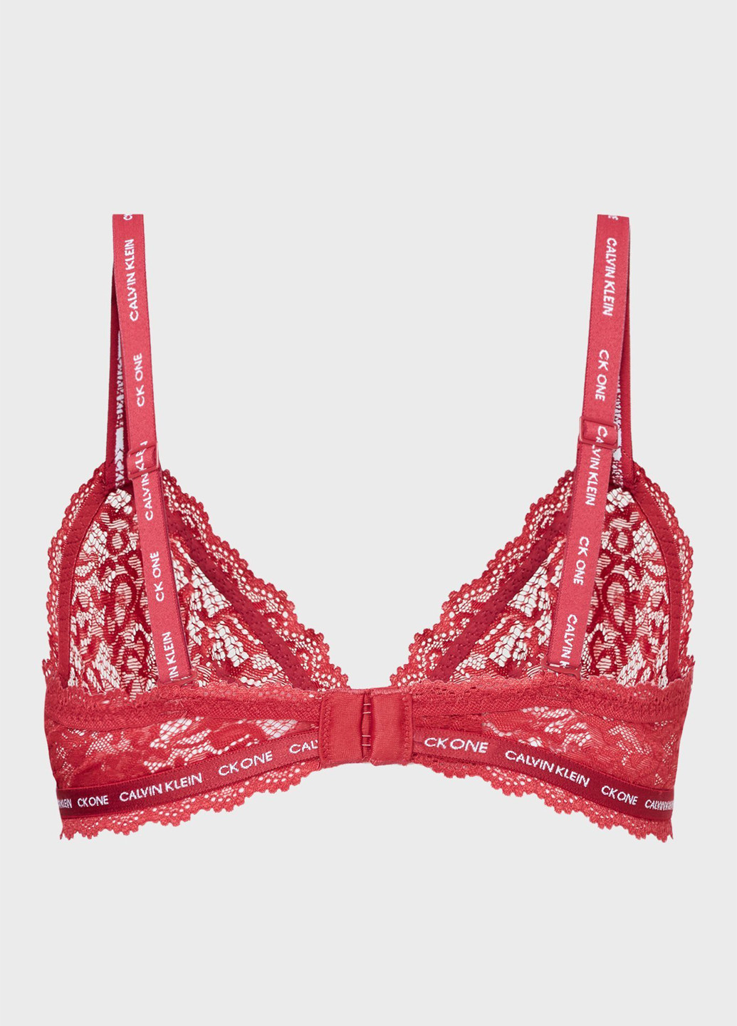 Светло-бордовый бюстгальтер Calvin Klein с косточками полиамид