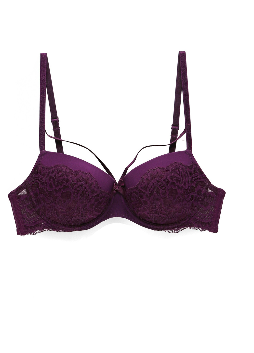 Фиолетовый балконет бюстгальтер Hunkemoller с косточками полиамид