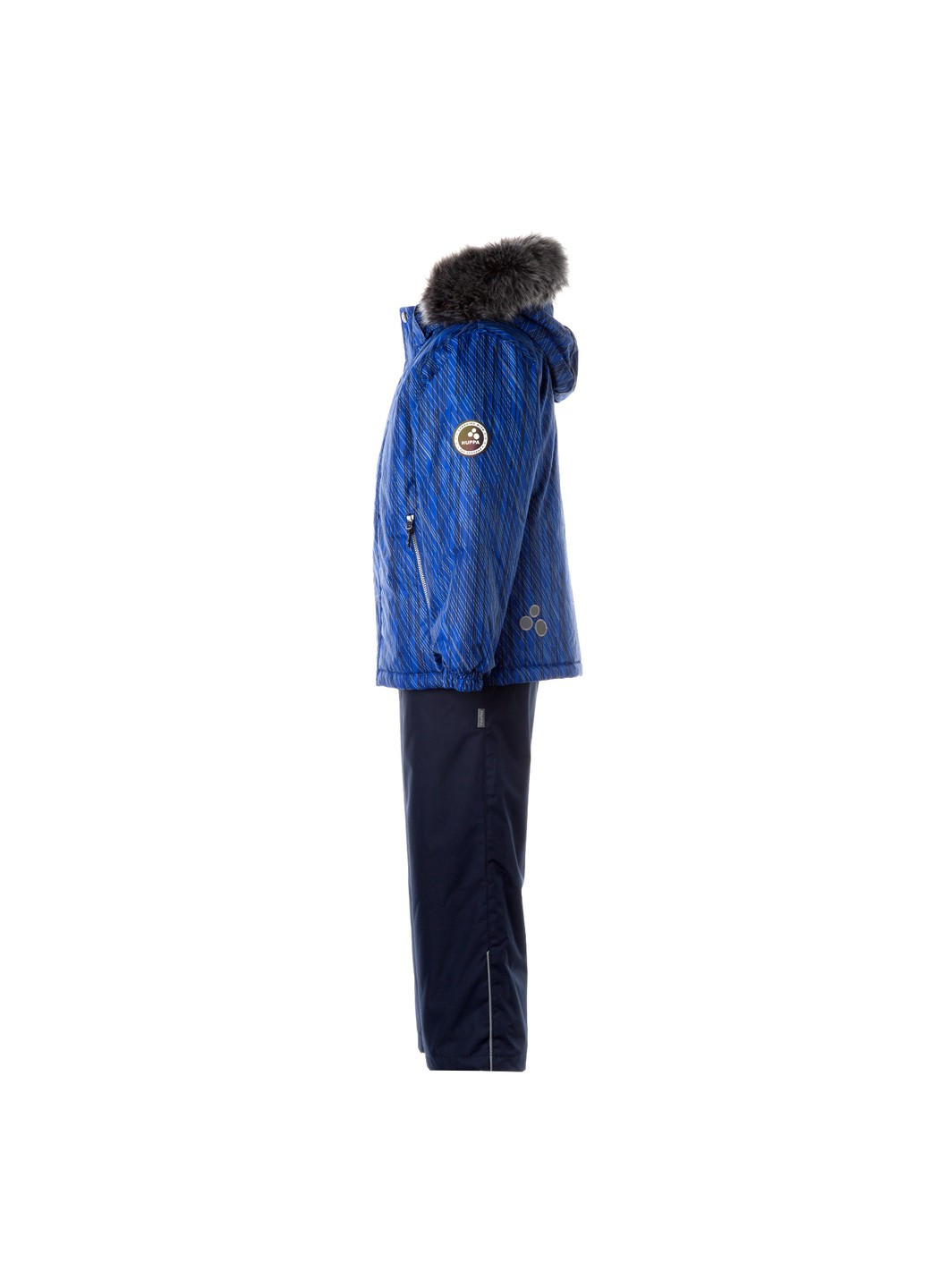 Синій зимній комплект зимовий (куртка + напівкомбінезон) dante 1 Huppa