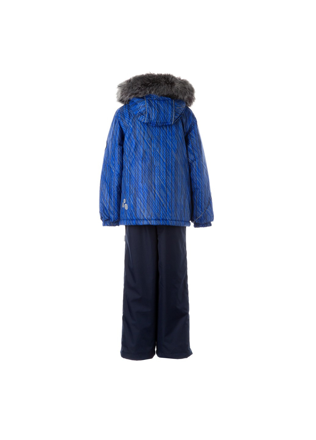 Синій зимній комплект зимовий (куртка + напівкомбінезон) dante 1 Huppa