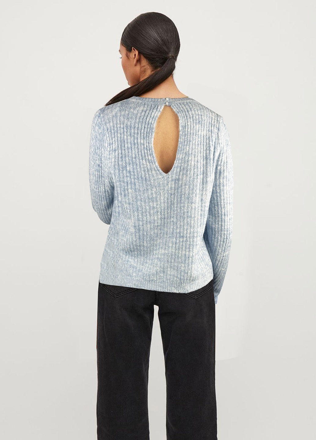 Голубой демисезонный свитер Only