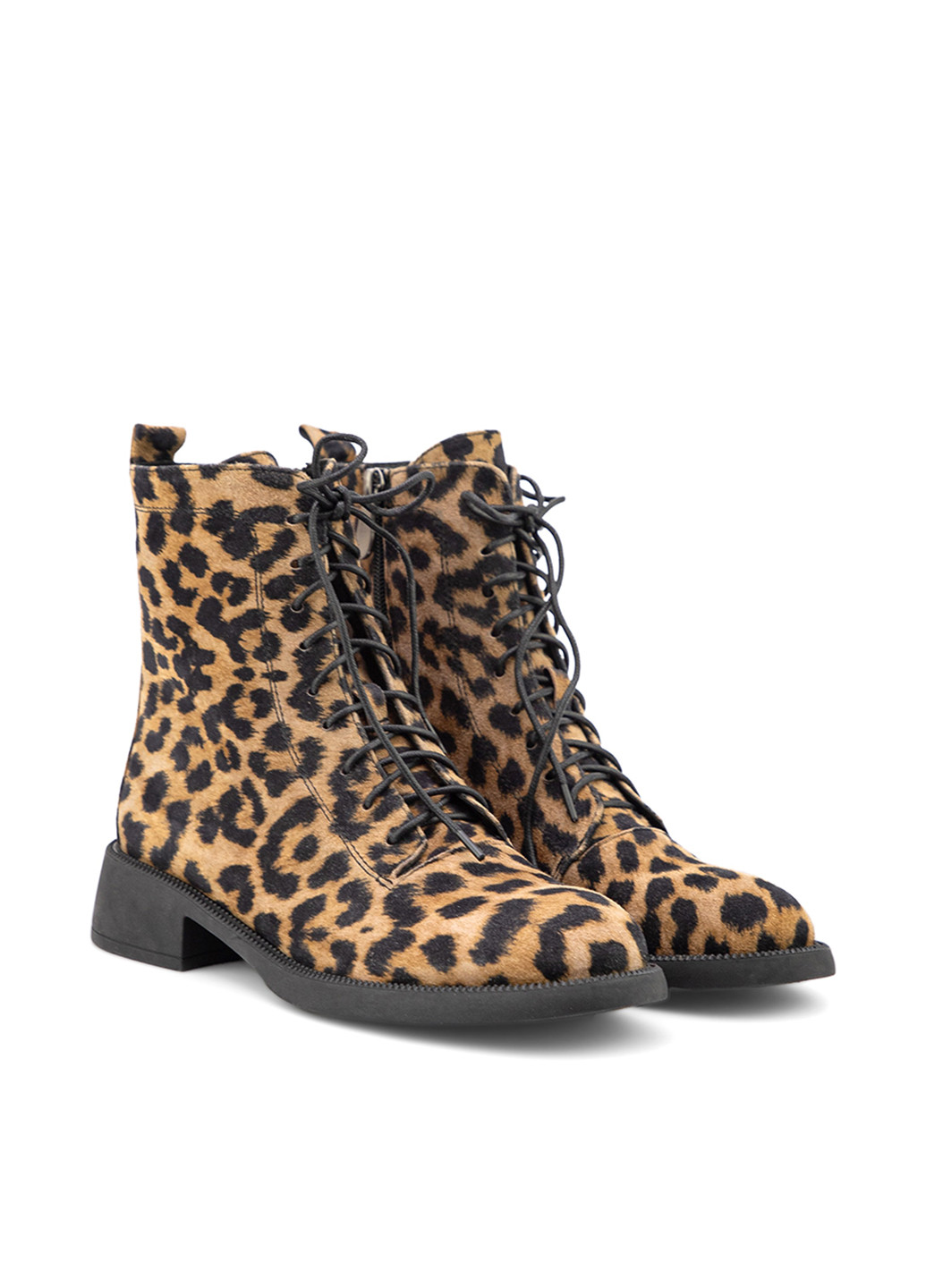 Осенние ботинки берцы Respect без декора из натурального велюра