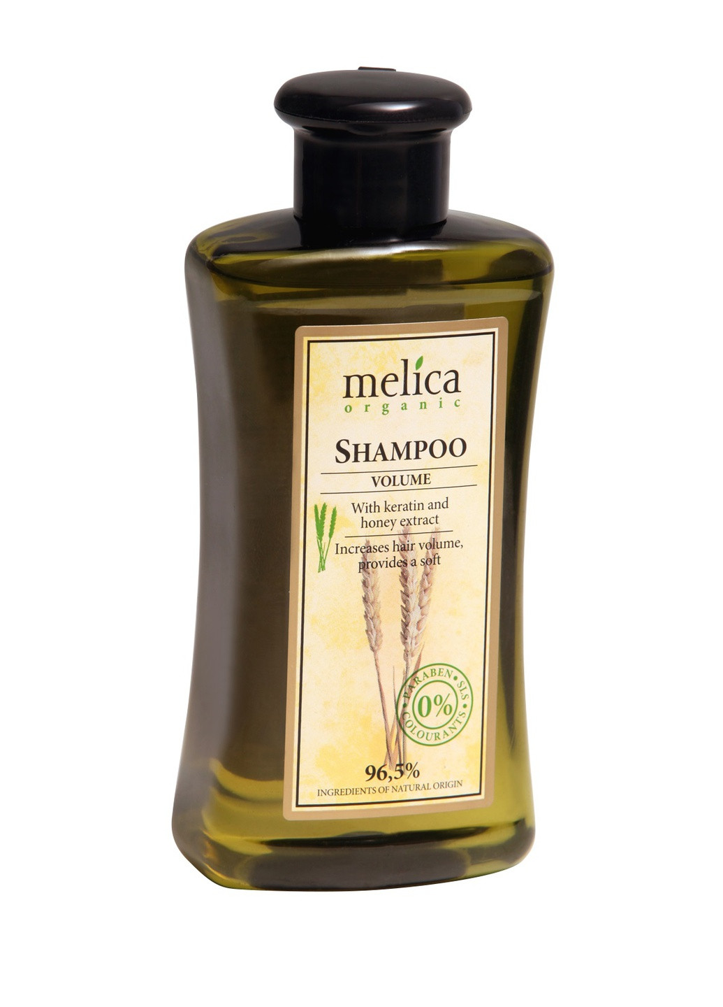 Шампунь большой объем с кератином и экстрактом меда, 300 мл Melica Organic 4770416340606 (255695924)