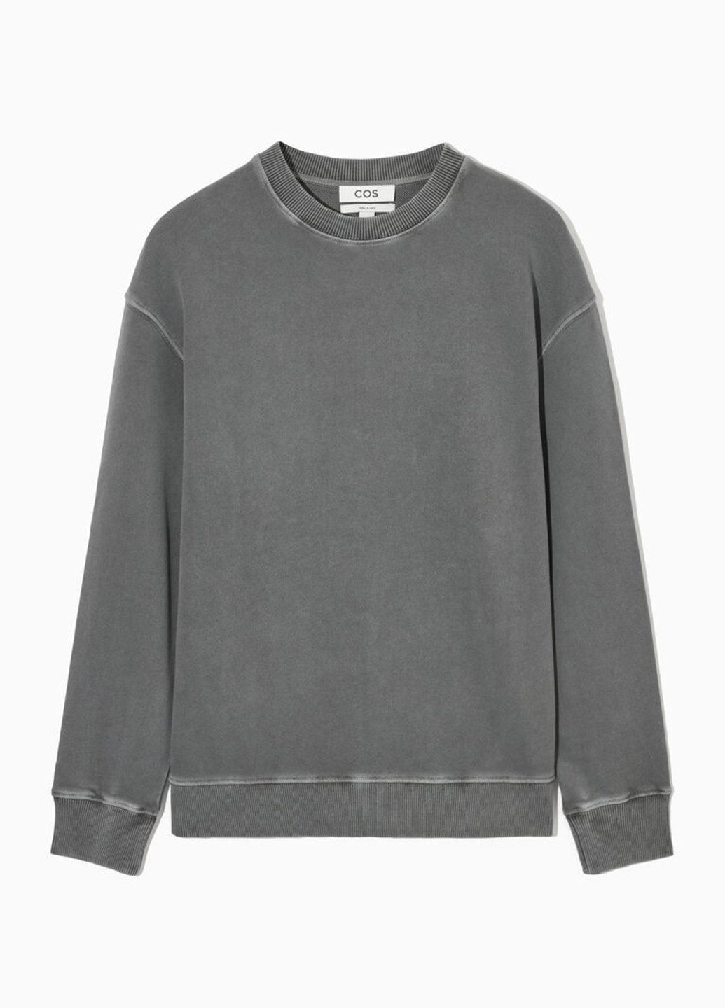 Темно-сірий світшот Cos однотонний без декору (358926082)