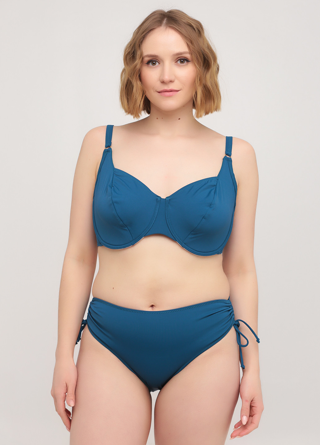 Темно-бірюзовий літній купальник (ліф, труси) роздільний Sisianna