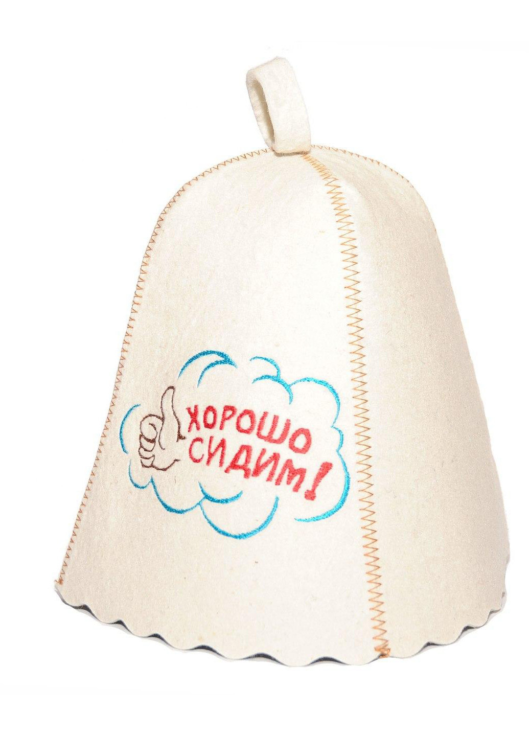 Банная шапка "Хорошо сидим" Luxyart (189142770)