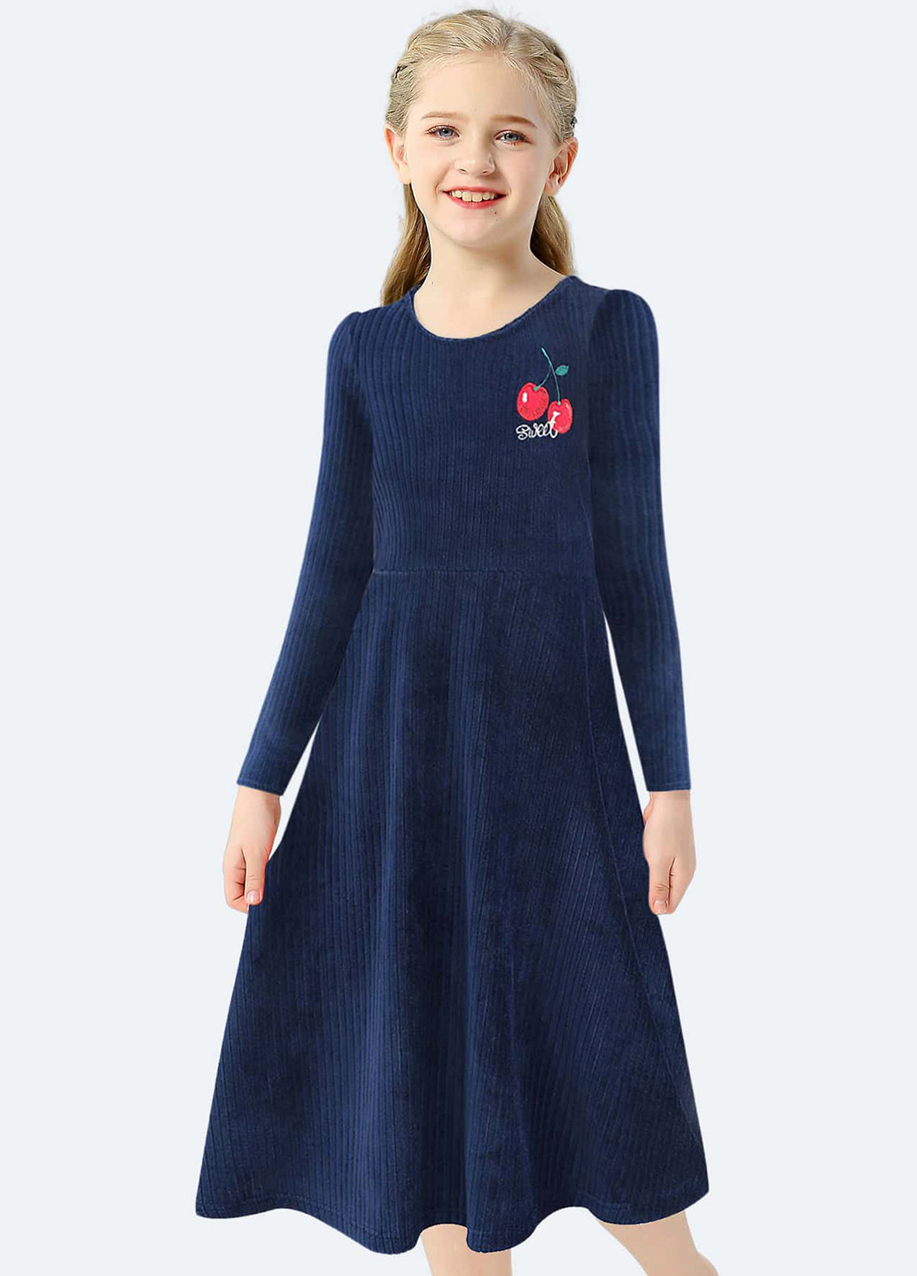 Тёмно-синее платье SHEIN (331623619)