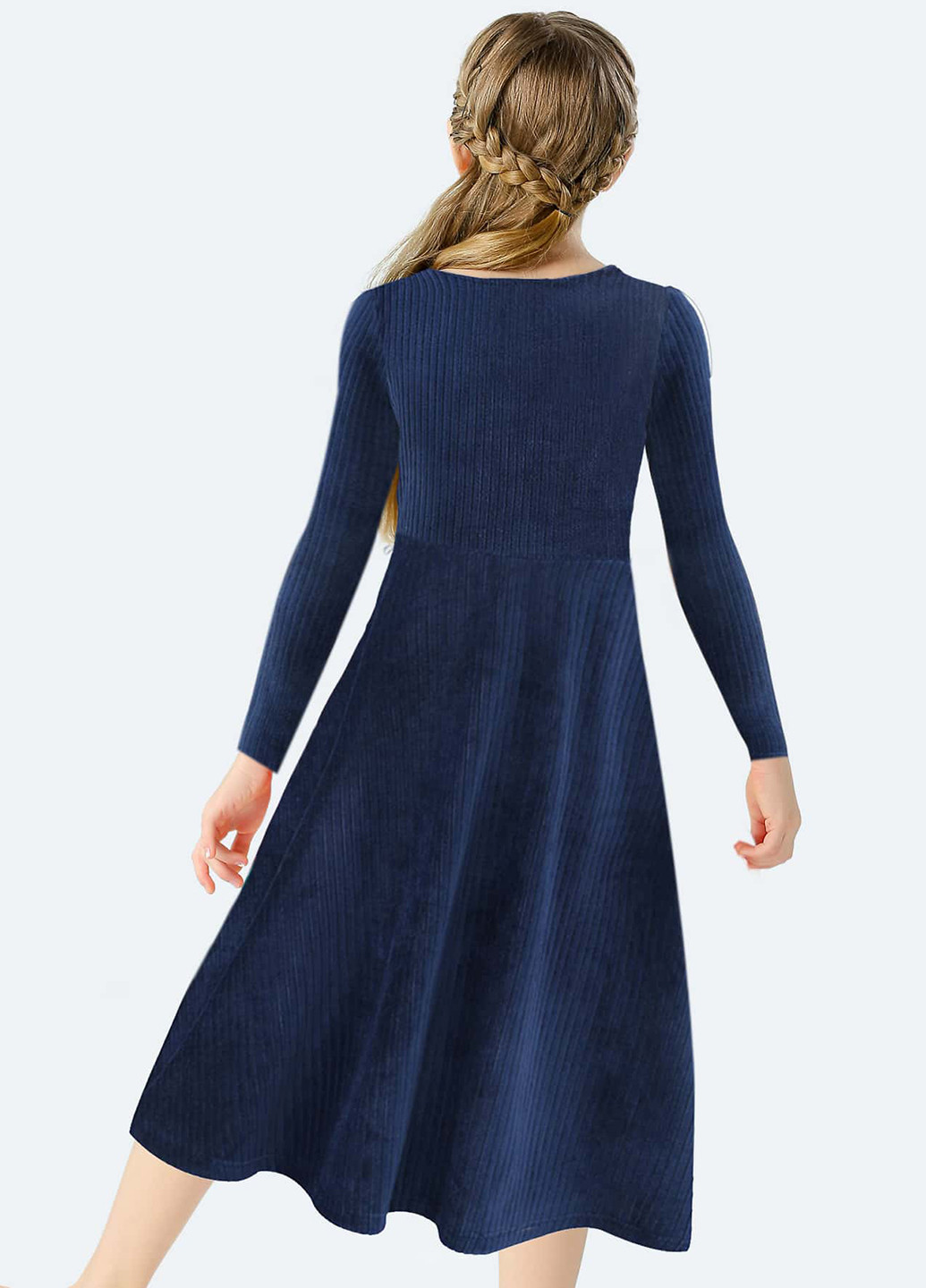 Тёмно-синее платье SHEIN (331623619)