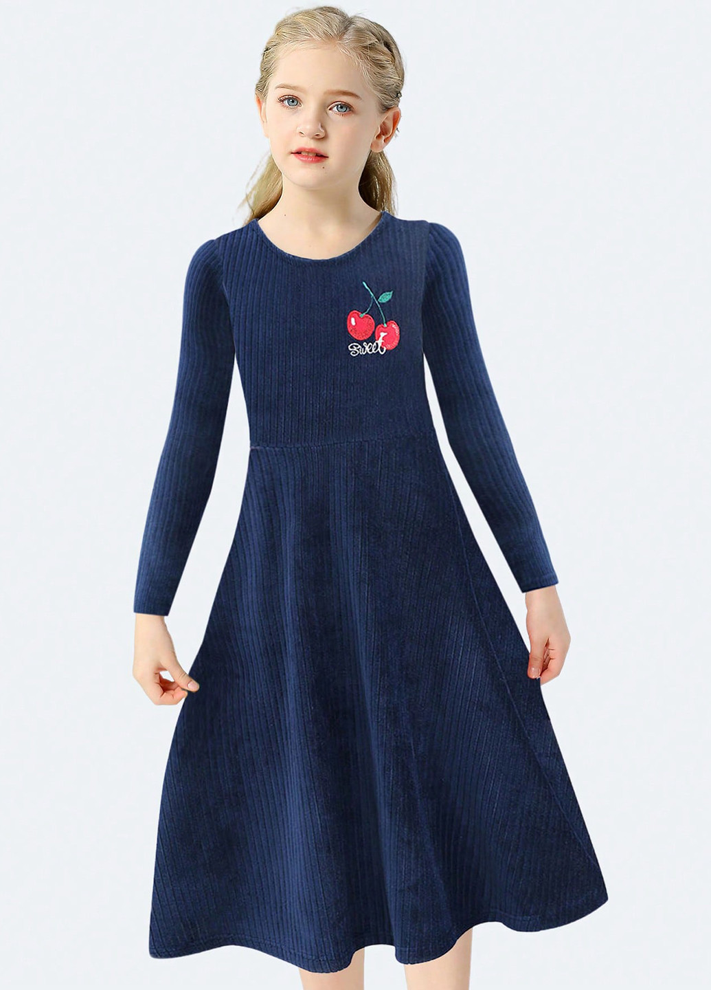 Тёмно-синее платье SHEIN (331623619)