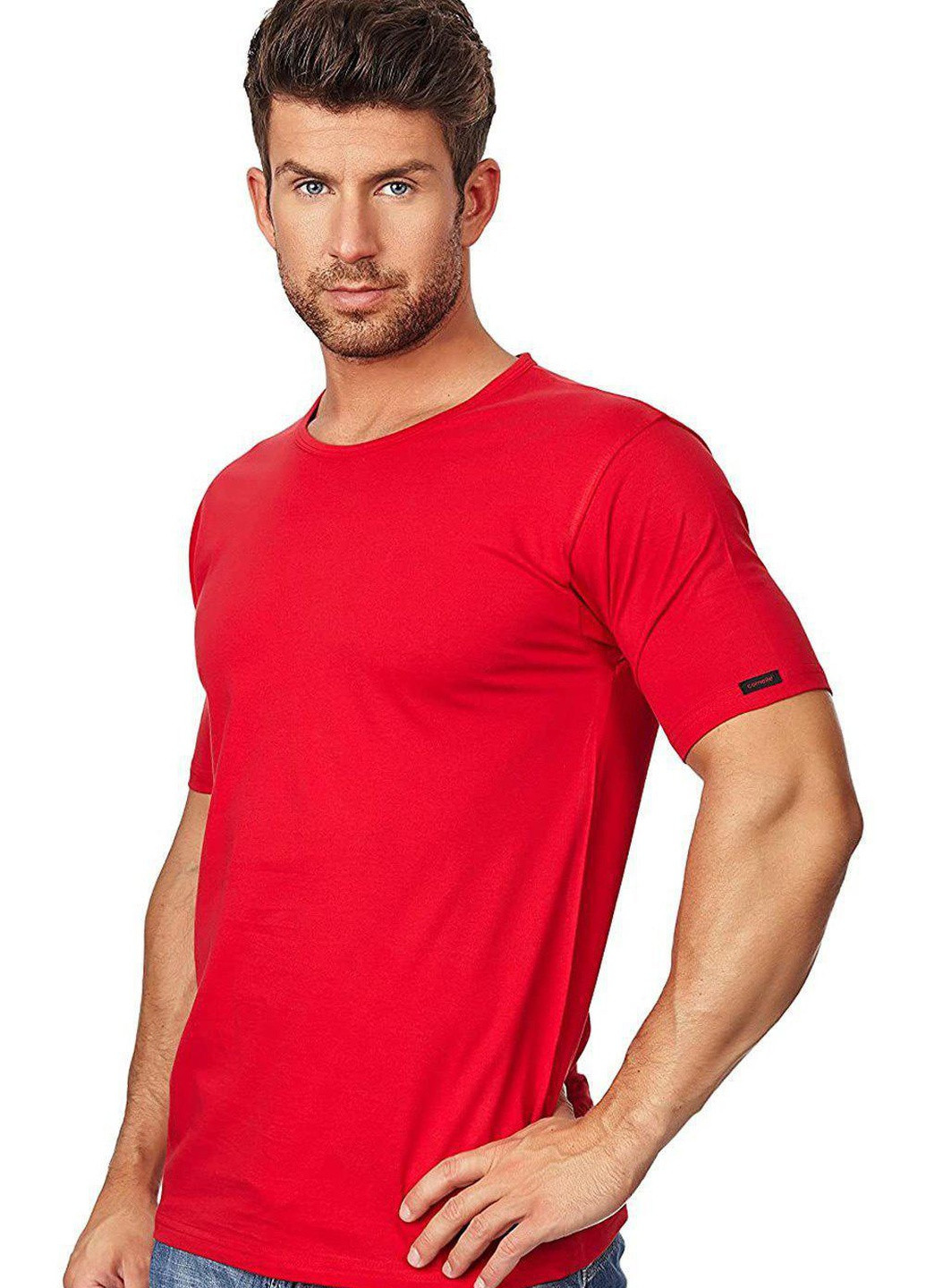 Темно-червона футболка чоловіча new xl червоний 202 Cornette