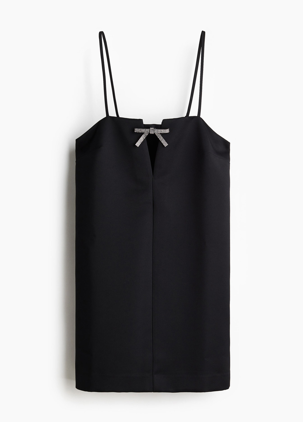 Чорна коктейльна, кежуал сукня H&M однотонна