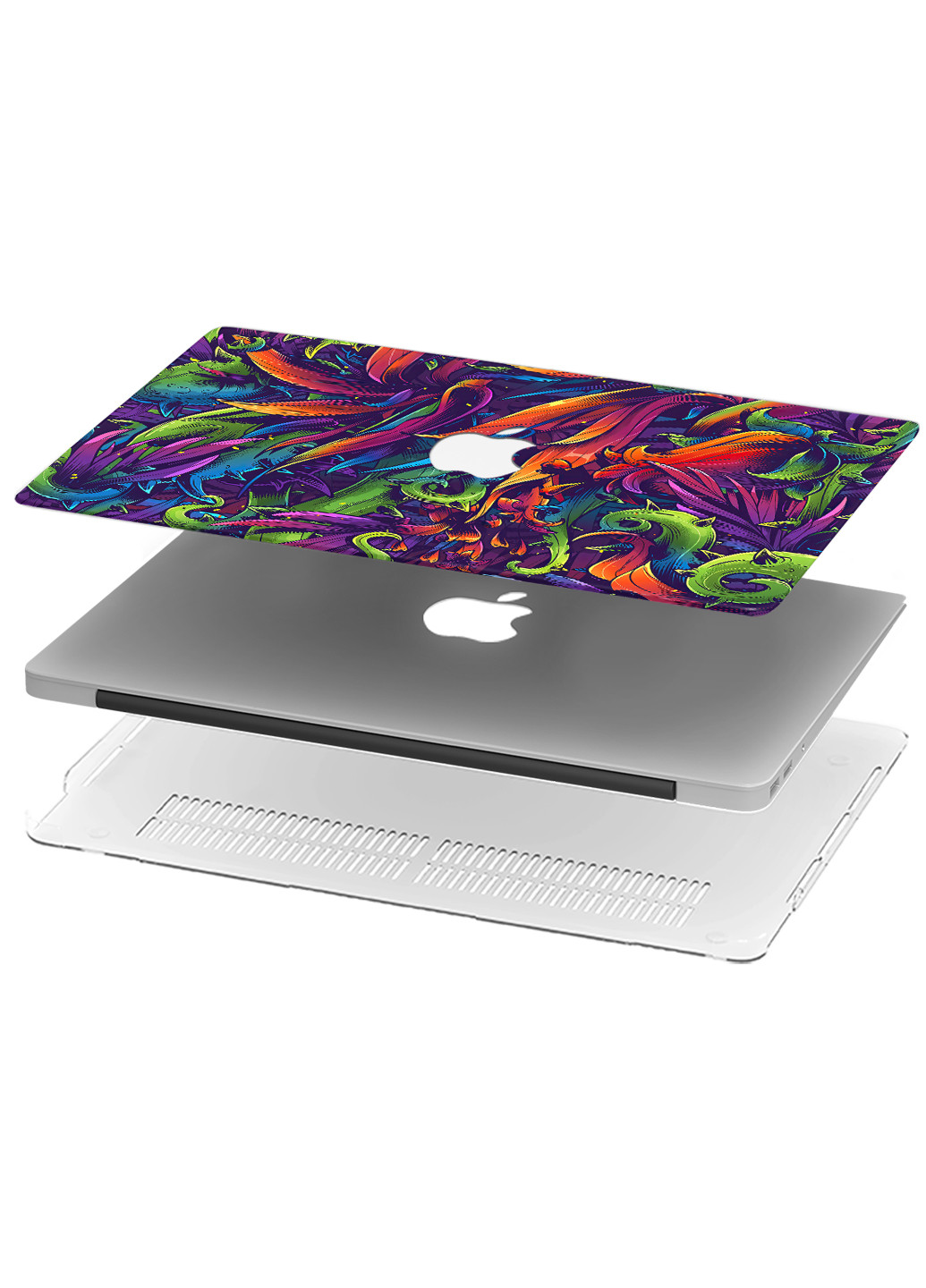 Чехол пластиковый для Apple MacBook Pro 15 A1707 / A1990 Текстура флоры (Flora texture) (9649-2512) MobiPrint (218867519)