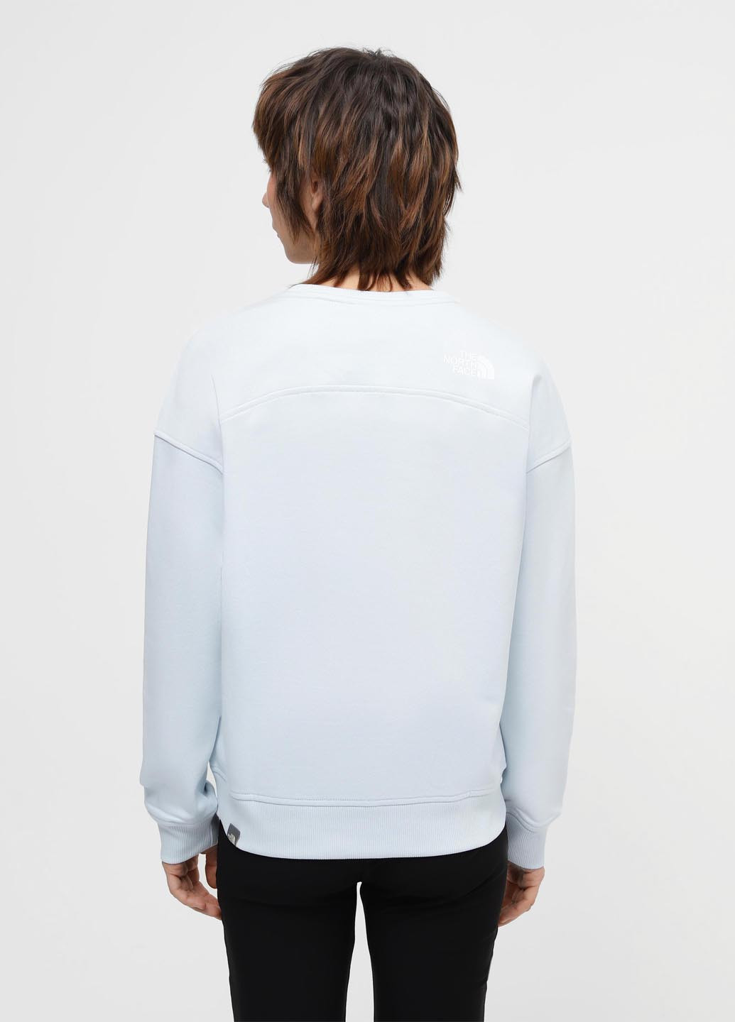 Светло-голубой свитшот The North Face логотип без декора (363354106)