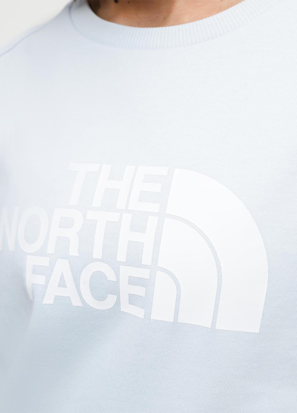 Светло-голубой свитшот The North Face логотип без декора (363354106)